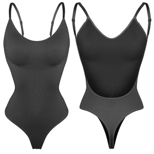MISSMOLY Womens Backless Bodysuits Shapewear Thong New Tummy Control Butt Lifter Body Shaper Corset Slimming Camisole Tops