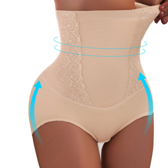 Premium High Waist Lace Shapewear Panties - Getslexy
