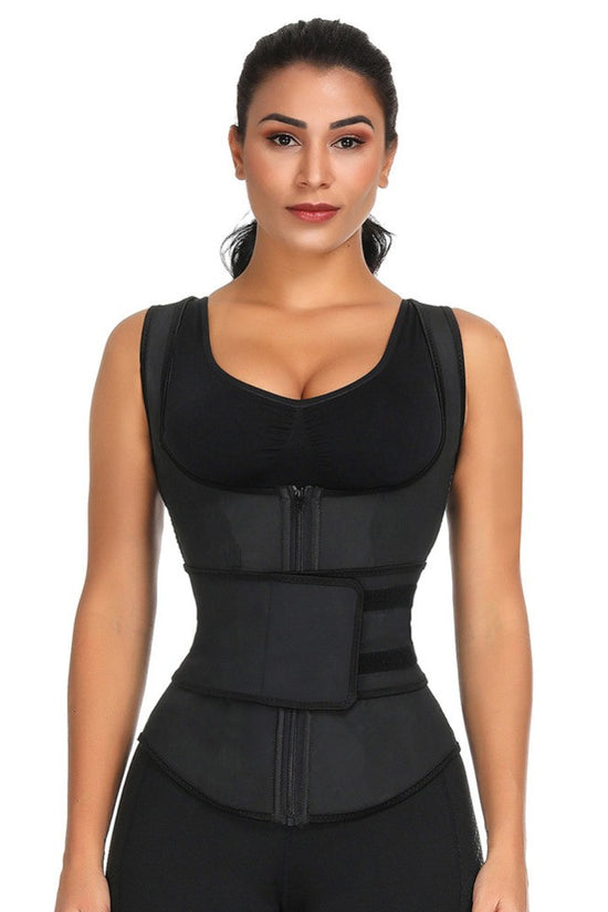 Waist trainer with Posture Support and Fat Burning Insulation - Getslexy