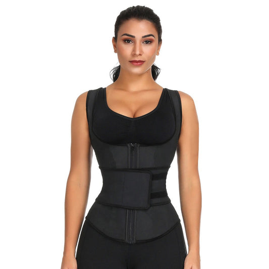 Waist trainer with Posture Support and Fat Burning Insulation - Getslexy