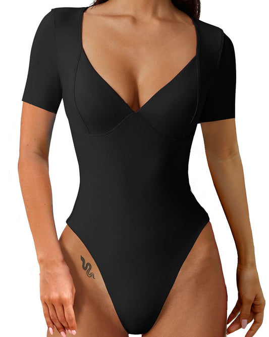 V-Neck Sculpting Bodysuit