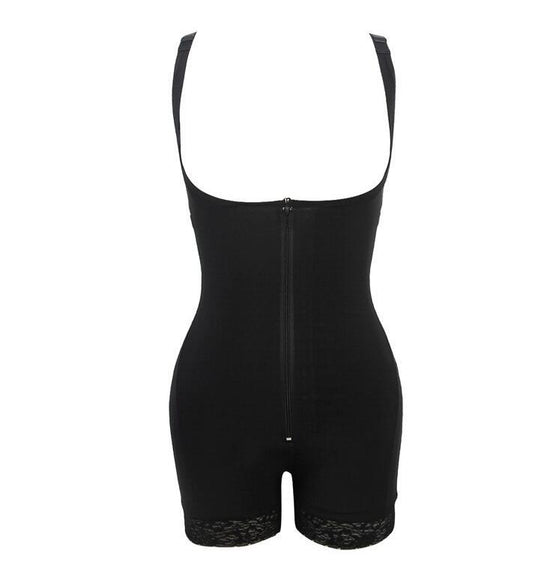 Classic Lace Zipper Shapewear Bodysuit - Getslexy