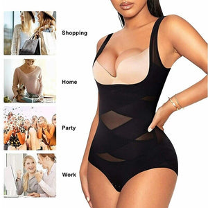 Women Full Body Shaper Compression Shapewear Firm Belly Control Bodysuit Slim US