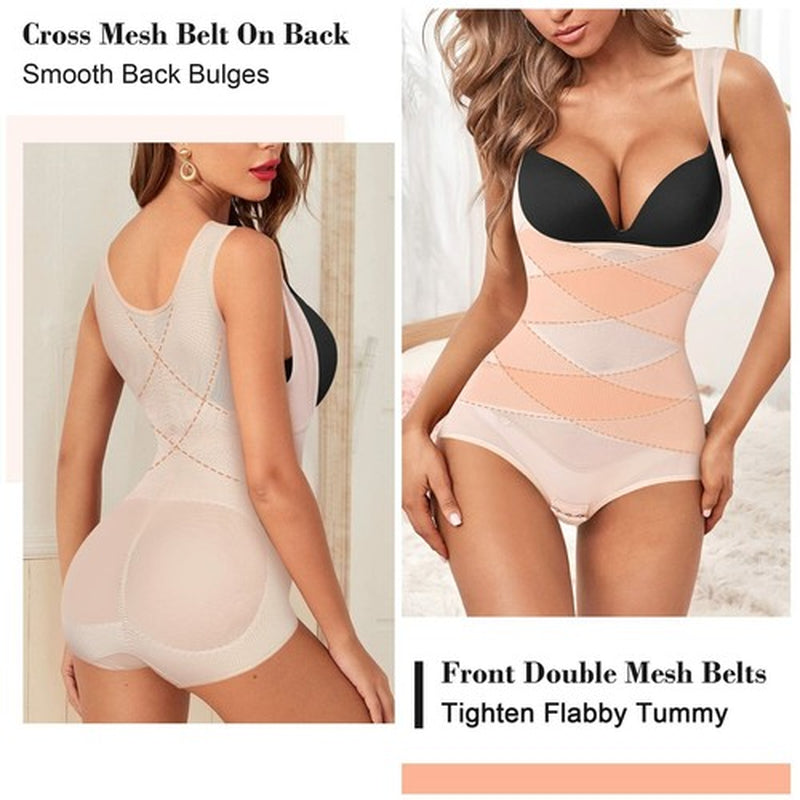 Women Full Body Shaper Compression Shapewear Firm Belly Control Bodysuit Slim US