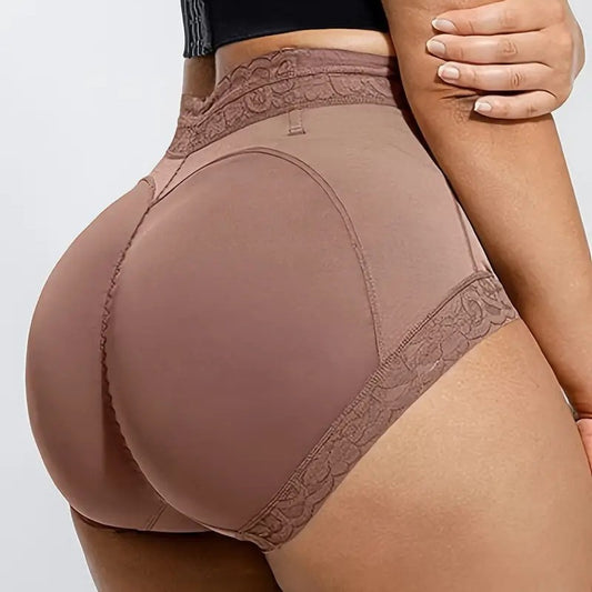 Body Shaping Briefs Butt-lift Underwear Lace Women's High-waisted Panties