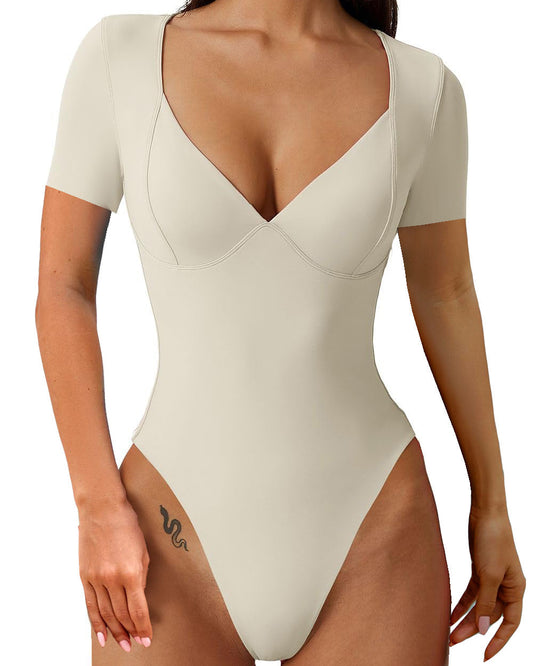 V-Neck Sculpting Bodysuit