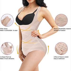 Women Full Body Shaper Compression Shapewear Firm Belly Control Bodysuit Slim US