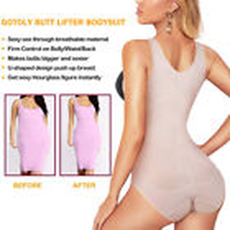Women Full Body Shaper Compression Shapewear Firm Belly Control Bodysuit Slim US