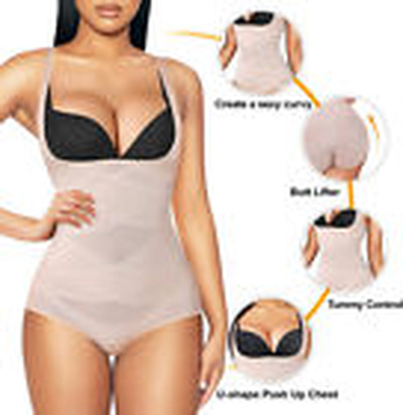 Women Full Body Shaper Compression Shapewear Firm Belly Control Bodysuit Slim US
