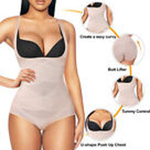 Women Full Body Shaper Compression Shapewear Firm Belly Control Bodysuit Slim US
